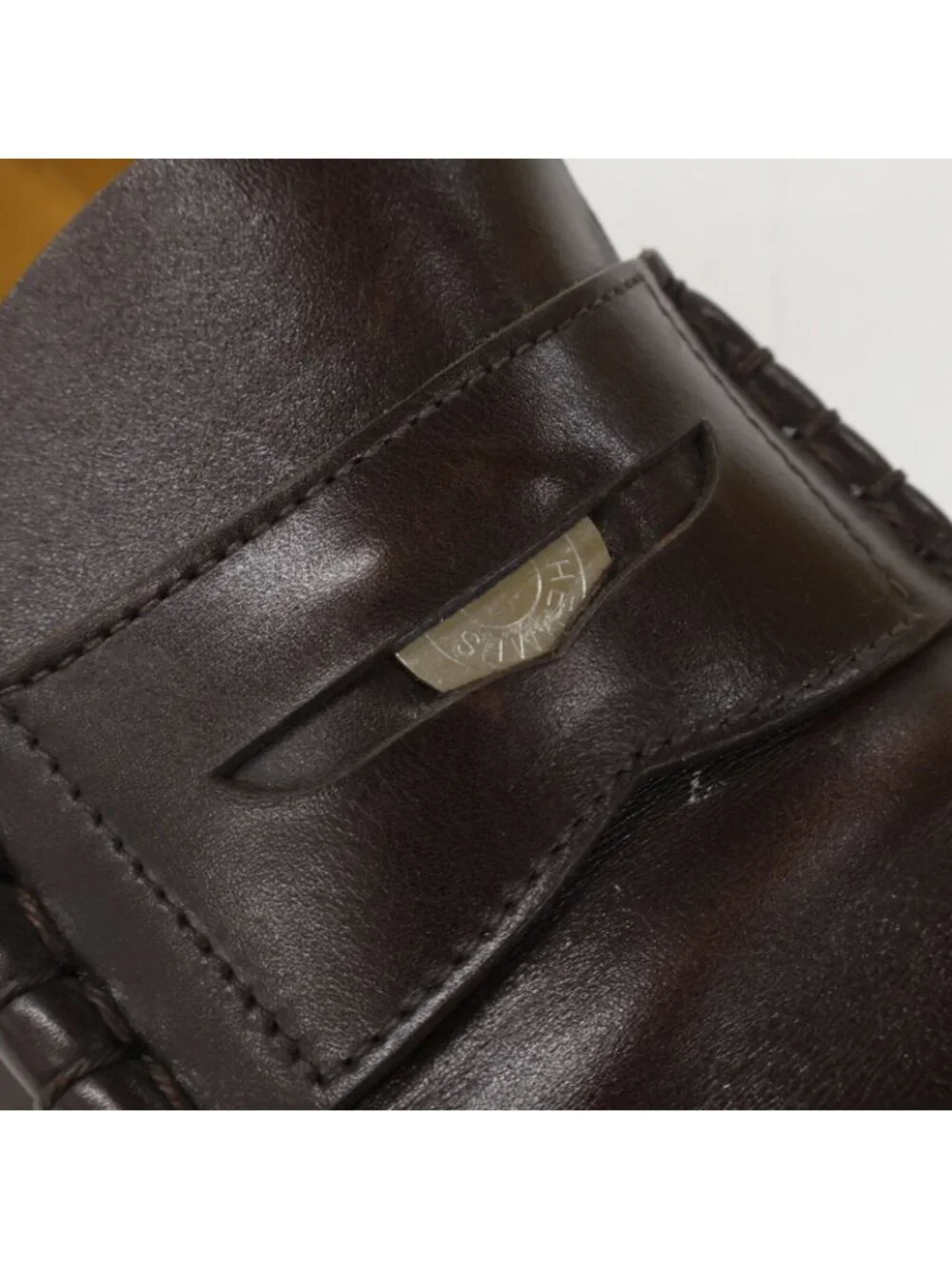 Hermes Series Coin Leather Loafers